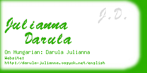 julianna darula business card